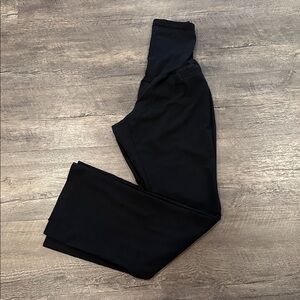 Motherhood Maternity XL Long Secret Belly Fit Black Wide Leg Dress Pant Slacks